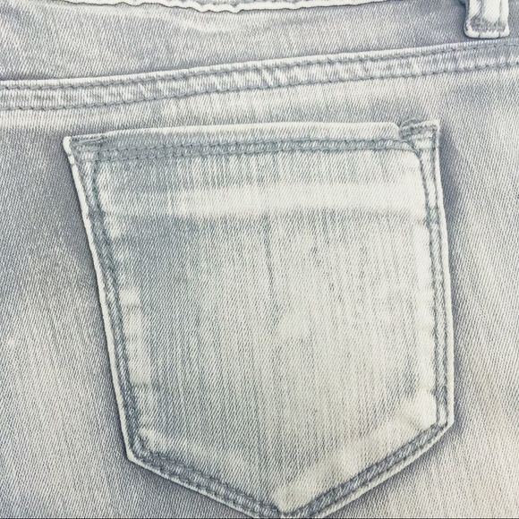 Ranbeeri Jeans Grey Stone Washed Denim Shorts. - Picture 10 of 11